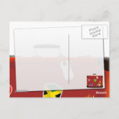 Antike Ledertasche Postkarte (Rückseite)