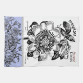 Antike Leidenschaft Blume - Textzeitschrift Geschirrtuch (Horizontal)