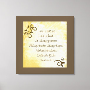 Antike Liebe ist geduldig Leinwanddruck