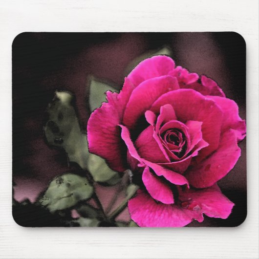 Antike Liebe-Rose Mousepad (Vorne)