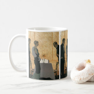 Antike Liebe und Romantik, Elegantes Abendessen fü Kaffeetasse