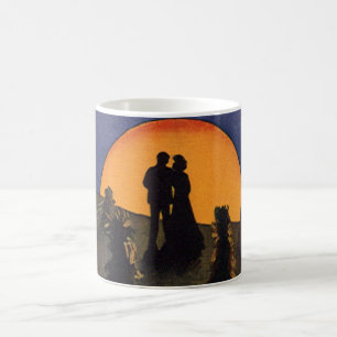 Antike Liebe und Romantik, Ernte Mond Kuss Kaffeetasse