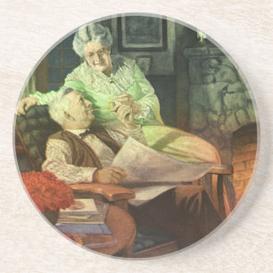 Antike Liebe und Romantik; Romantische Großeltern Untersetzer