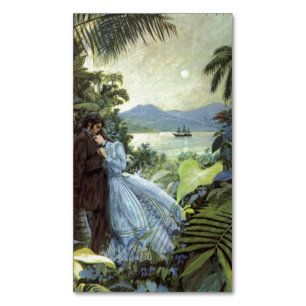 Antike Liebe und Romantik, romantische tropische A Magnetische Visitenkarte