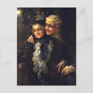 Antike Liebe und Romantik, romantische viktorianis Postkarte
