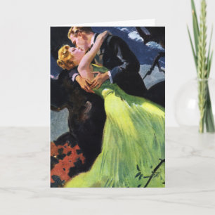 Antike Liebe und Romantik, Romantischer Kuss Dankeskarte