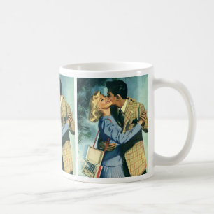 Antike Liebe und Romantik, Weihnachtstanz Kaffeetasse
