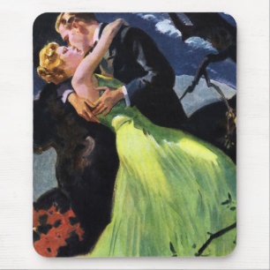 Antike Liebe und Romanze, romantischer Kuss Mousepad
