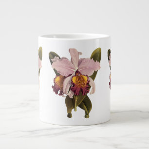 Antike lila Cattleya-Orchidee, tropische Blumen Jumbo-Tasse