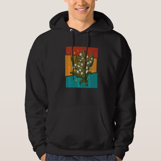 Antike Lilienblume Hoodie (Vorderseite)