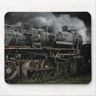 Antike Lokomotive Dampfzug Motor Zug Mousepad