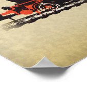 Antike Lokomotive Poster (Ecke)