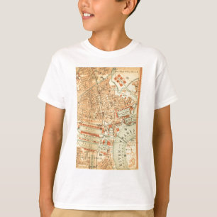 Antike London-Straßenkarte T-Shirt