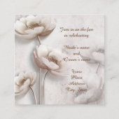 Antike Lotus Blume Empfang Umschließung C Begleitkarte (Vorderseite)