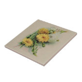 Antike Löwenzahn-Keramik-Fliese Fliese (Seite)