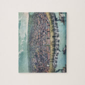 Antike Luftkarte von Saint Louis, Missouri, 1859 Puzzle (Vertikal)