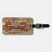 Antike Luftkarte von San Francisco, Kalifornien Gepäckanhänger (Vorderseite horizontal)