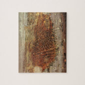 Antike Luftkarte von San Francisco, Kalifornien Puzzle (Vertikal)