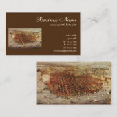 Antike Luftkarte von San Francisco, Kalifornien Visitenkarte (Vorne/Hinten)