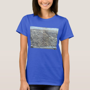 Antike Luftstadtkarte von Austin, Texas aus dem Ja T-Shirt