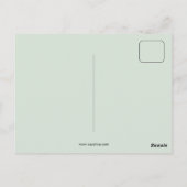 Antike lustige Hühner Entenspuelwolle Postkarte (Rückseite)