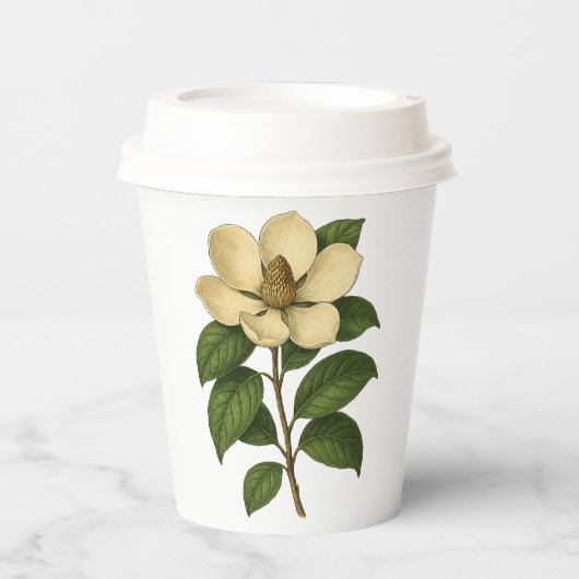 Antike Magnolie Pappbecher (Vorderseite)
