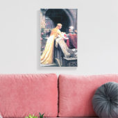 Antike Malerei der Ritterdame Leinwanddruck (Insitu (Wohnzimmer))