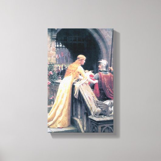 Antike Malerei der Ritterdame Leinwanddruck (Vorderseite)