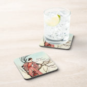 Antike Märchenprinzessin Fantasie-Geschichtenbuch Getränkeuntersetzer (Rechte Seite)