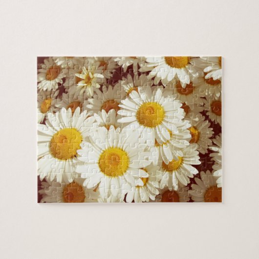 Antike Margeriten Puzzle (Horizontal)