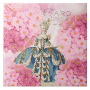 Antike Marie Antoinette Keramikfliese