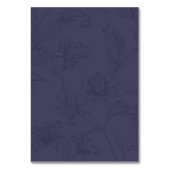 Antike marineblaue Blumen-Tischnummern Tischnummer (Rückseite)