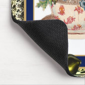 Antike Mauspads Veilchen Blume 2 (Ecke)