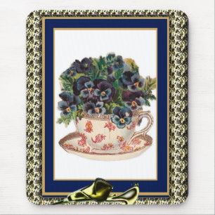 Antike Mauspads Veilchen Blumen 2