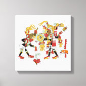 Antike Maya Mesoamerican Art Wrapped Canvas Leinwanddruck (Vorderseite)