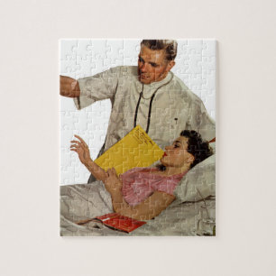 Antike Medizin, Arzt mit Patientin Puzzle
