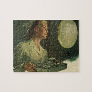 Antike Medizin, Krankenschwester mit medizinischen Puzzle