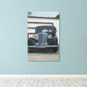 antike Mercedes Leinwanddruck (Insitu (Holzboden))