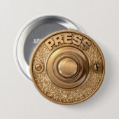 Antike Messing-Türklingel Button (Vorne & Hinten)
