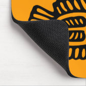 Antike mexikanische Fischkunst Mousepad (Ecke)