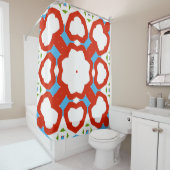 Antike mexikanische talavera Keramik. Grafikdesign Duschvorhang (Beispiel)