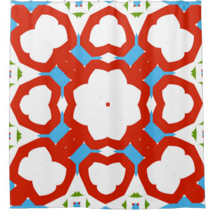 Antike mexikanische talavera Keramik. Grafikdesign Duschvorhang