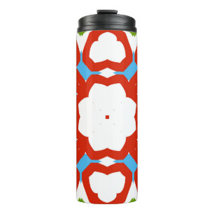 Antike mexikanische talavera Keramik. Grafikdesign Thermosbecher