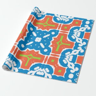 Antike mexikanische Talavera-Keramik. Nahtlos vint Geschenkpapier