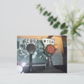 Antike Mikrofone Postkarte (Stehend Vorderseite)