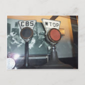 Antike Mikrofone Postkarte (Vorderseite)