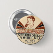Antike Milchflaschen-Verschlusskappe Button (Vorne & Hinten)
