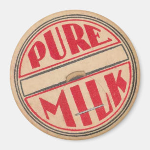 Antike Milchflaschenkappe Magnet