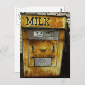 Antike Milchmaschine Postkarte (Vorne/Hinten)