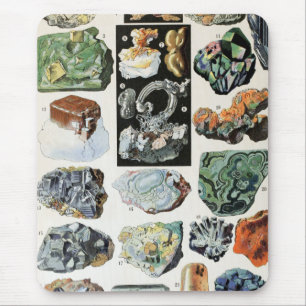 Antike Mineralien Gesteine Geologie Mousepad